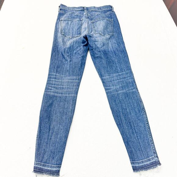 AYR The Riser Neon Jupiter Raw Hem Denim Jeans Medium Wash Size 28 x 28 - Picture 3 of 10